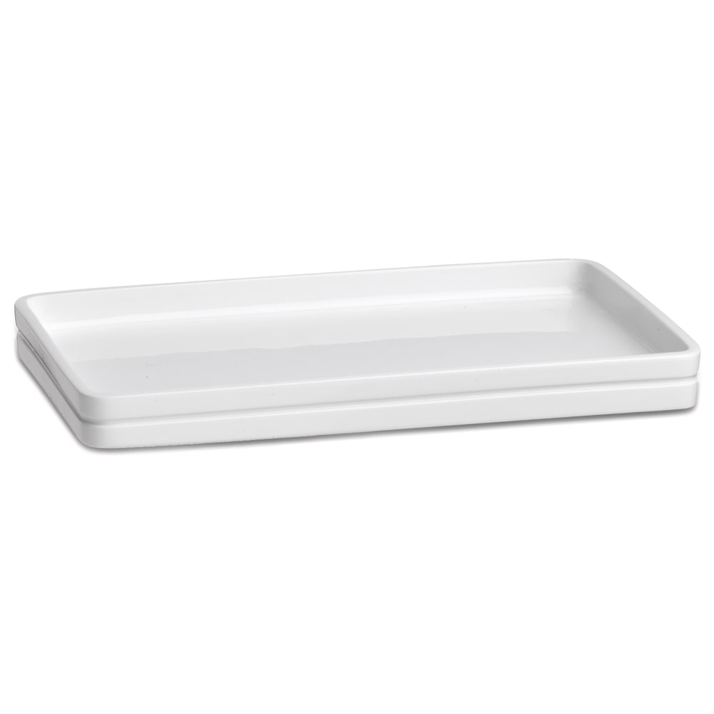 Erwyn Products Malibu Amenity Trays, 3-1/2in x 10-1/4in, White, Set Of 12 Trays MPN:14607