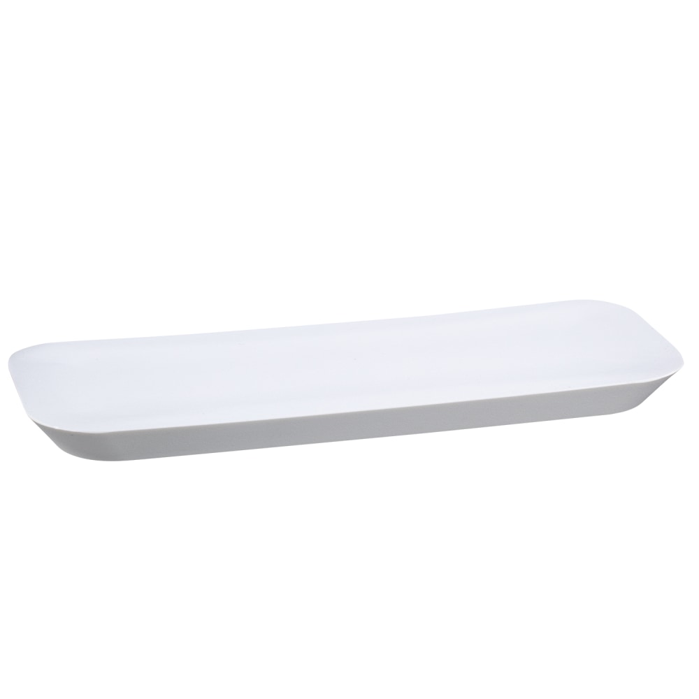 Erwyn Products Madison Amenity Trays, 3/4inH x 10inL x 4inD, White, Case Of 12 Trays MPN:25007