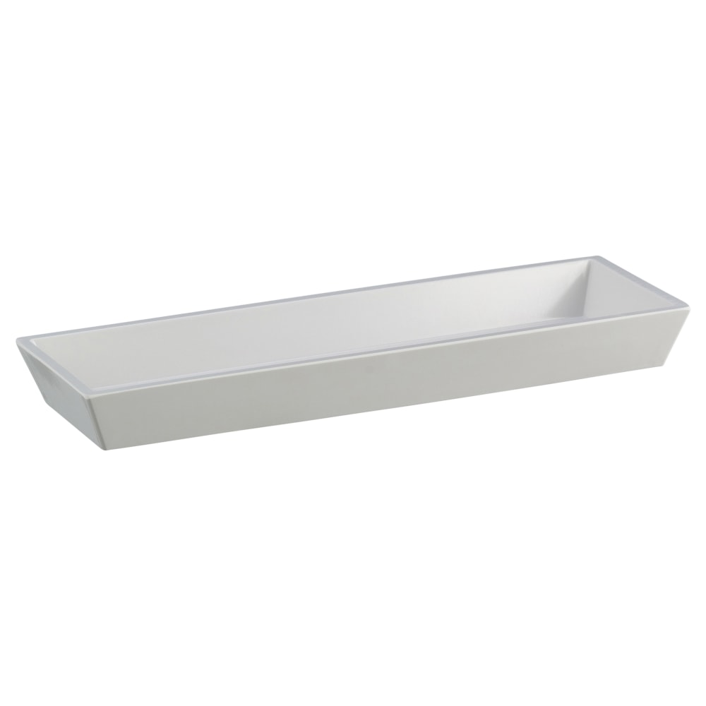 Erwyn Products Form Amenity Trays, 1in x 10in x 3-1/2in, White, Pack Of 12 Trays MPN:25507