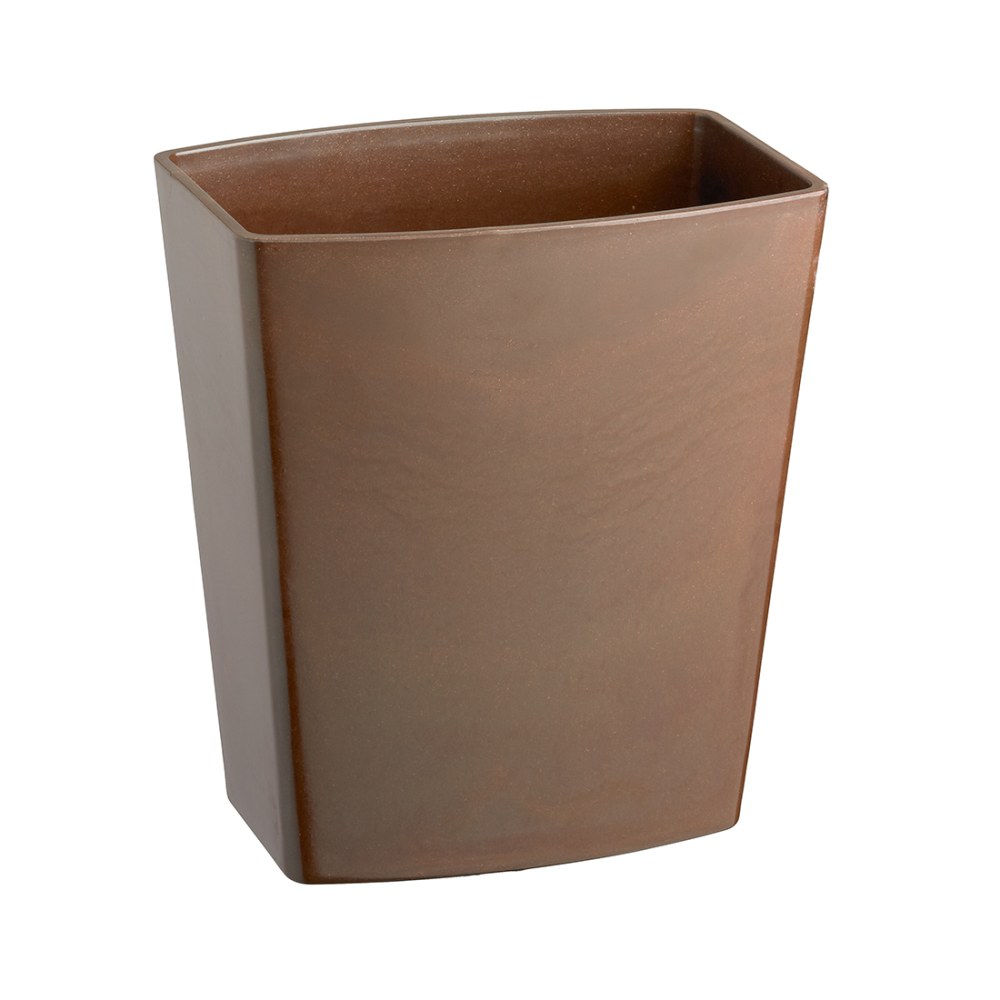 Erwyn Products My Earth Wastebaskets, 9-Quart, Chocolate, Set Of 4 Wastebaskets MPN:20208
