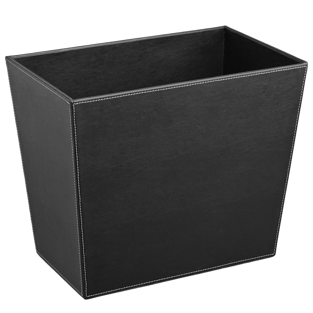 Erwyn Products Cordoba Wastebaskets, 16-Quart, Black, Case Of 6 Wastebaskets MPN:67090