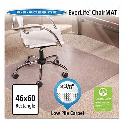 Chairmat 46x60 Rectangular Clear Vinyl MPN:128371