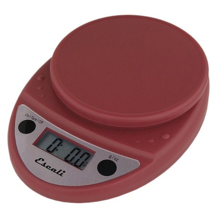 Scale, Digital, Round, 11 lb./5kg, Warm Red MPN:SCDG11RDR