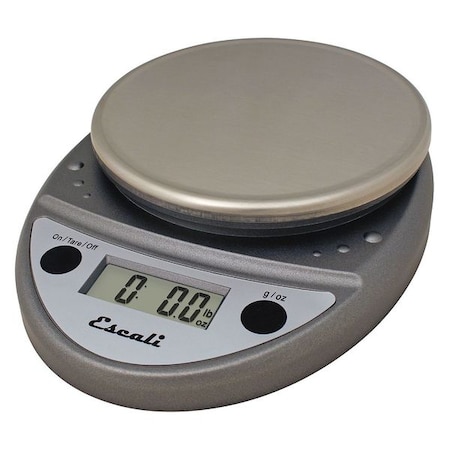 Scale, Digital, Round, 11 lb./5kg, Metallic MPN:SCDGP11M