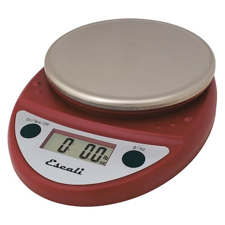 Scale, Digital, Round, 11 lb./5kg, Red MPN:SCDGP11RD