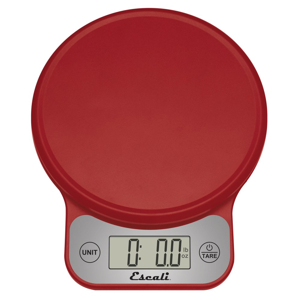Escali Telero 13.2 Lb-Capacity Digital Kitchen Scale, Red MPN:T136R