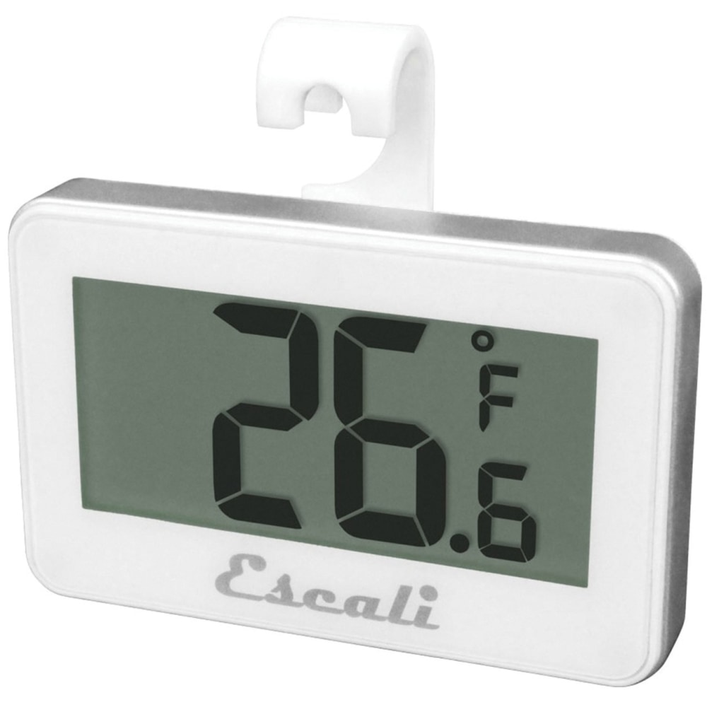 Escali Digital Refrigerator/Freezer Thermometer - 4 deg.F (-20 deg.C) to 122 deg.F (50 deg.C) - Large Display, Easy to Read, Compact, Temperature Guide - - DHF1 MPN:DHF1