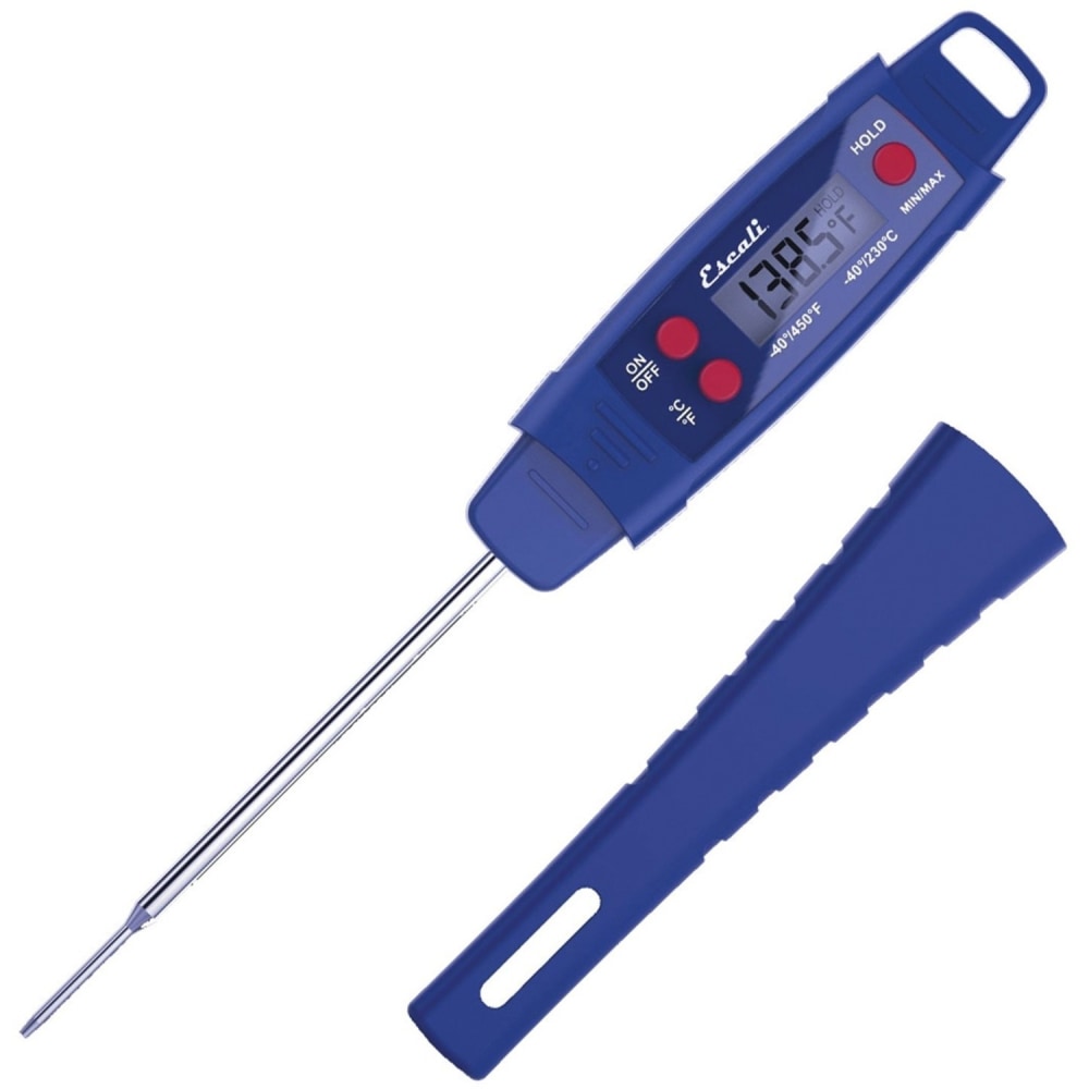 Escali Waterproof Digital Thermometer - 58 deg.F (-50 deg.C) to 482 deg.F (250 deg.C) - Water Proof, Durable, Dishwasher Safe, Extendable Handle, Temperature Guide MPN:DHP3