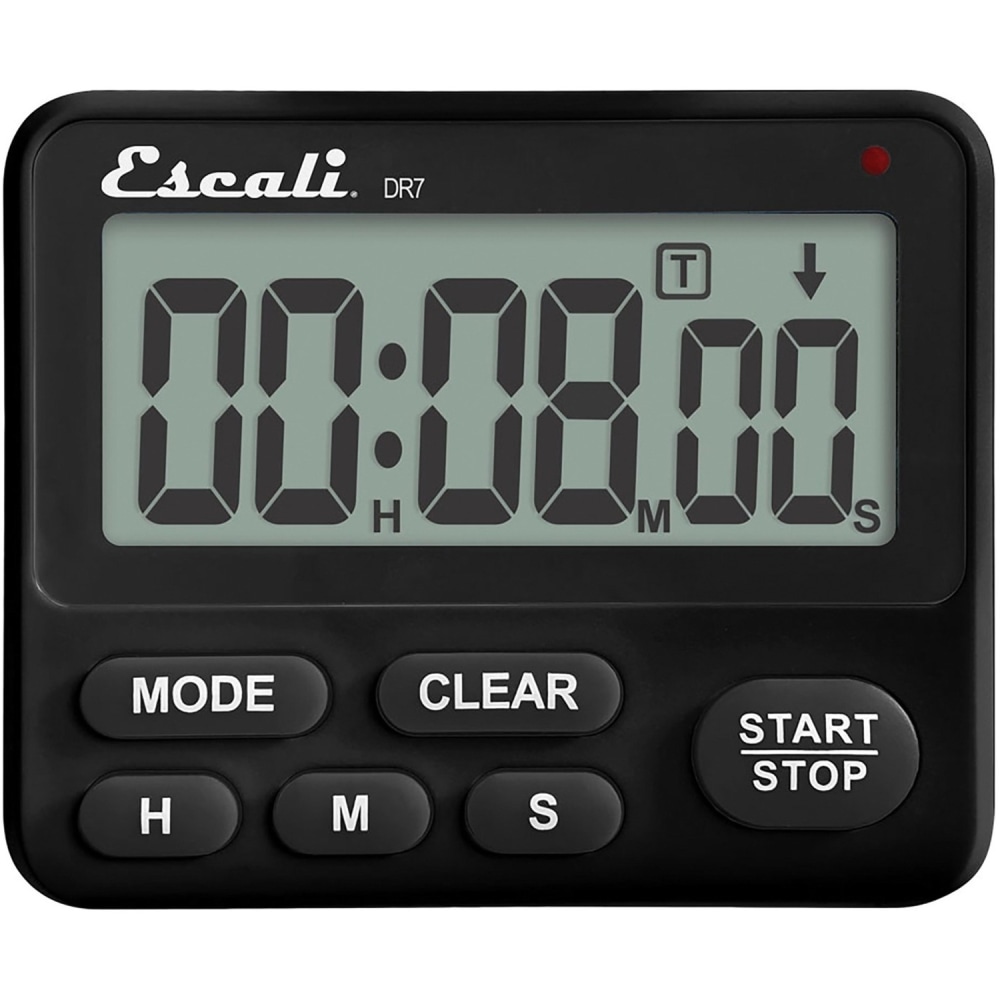 Escali Extra Loud 4-Day Wall-Mountable Digital Timer, Black MPN:DR7