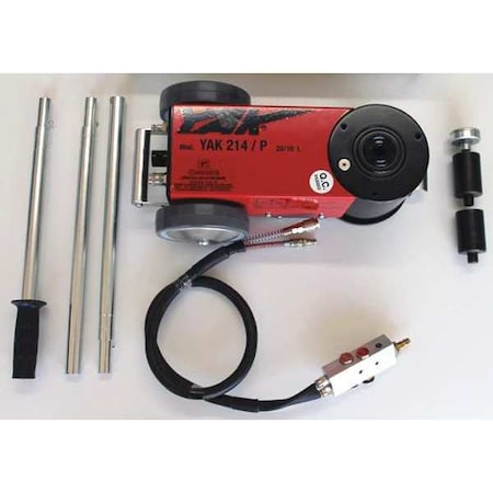 Air/Hydraulic Jack, 2 Stage, 22/11 tons, Length: 14.96