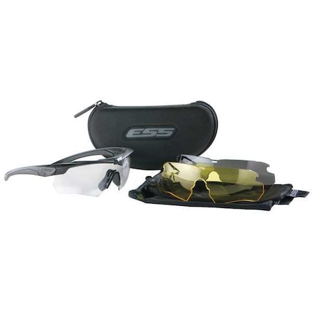 Crossbow Kit, Safety Glasses, Anti-Fog & Anti-Scratch, Smoke/Yellow Lens, Black Frame, Half-Frame MPN:740-0387