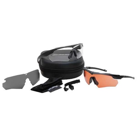 Suppressor Kit, Safety Glasses, Anti-Fog & Anti-Scratch, Clear Lens, Black Frame, Half-Frame MPN:740-0388