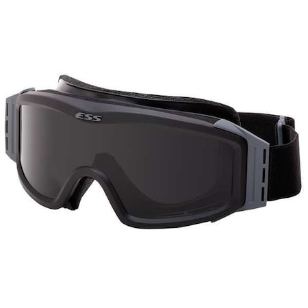 Military/Tactical Goggles, 2.8mm Clear & Smoke Gray Lens, Indirect Vented, Profile NVG Series, Black MPN:740-0499