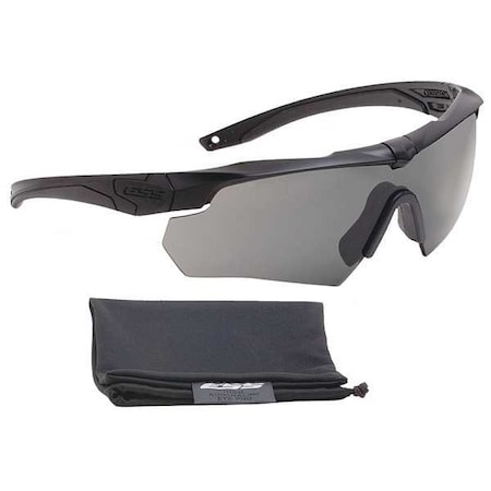 Crossbow, Safety Glasses, Anti-Fog, Anti-Scratch, Chemical-Resistant, Gray Lens, Black Frame MPN:740-0614