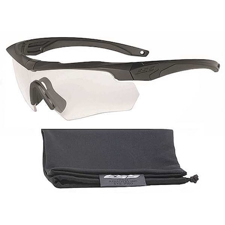 Crossbow, Safety Glasses, Anti-Fog, Anti-Scratch, Chemical-Resistant, Clear Lens, Black Frame MPN:740-0615