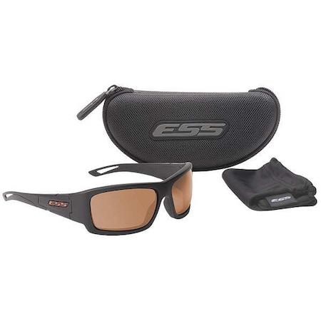 Credence, Safety Glasses, Anti-Fog & Anti-Scratch, Copper MIrror Lens, Black Frame, Full-Frame MPN:EE9015-06