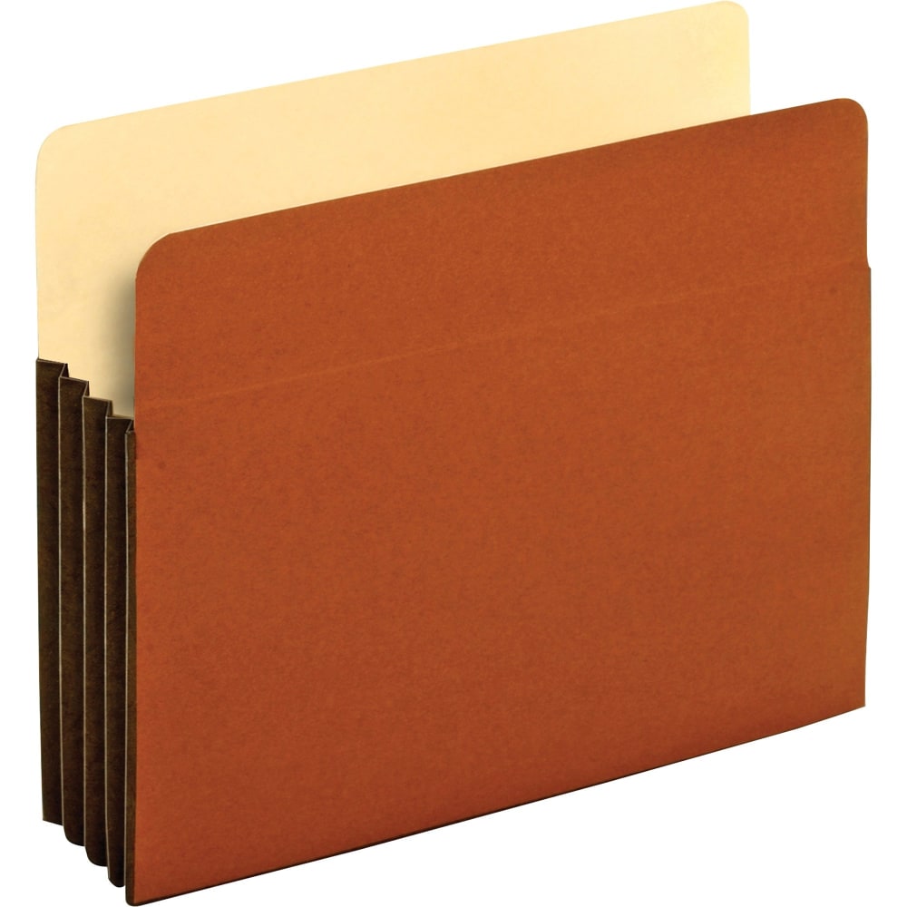 Pendaflex Redrope Tyvek Top-Tab File Pockets, 3 1/2in Expansion, Letter Size, Brown, Box Of 10 Pockets MPN:63264