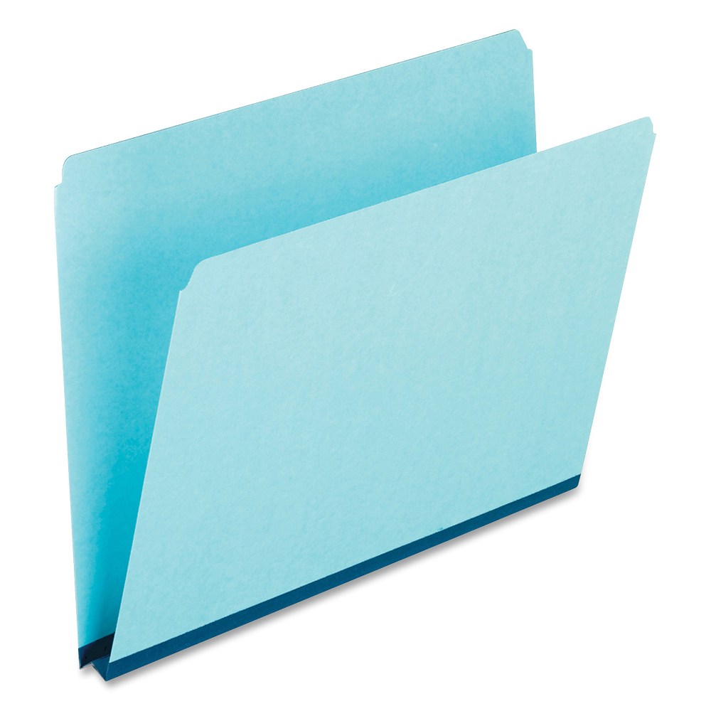 Oxford Straight-Cut Pressboard Top-Tab File Folders, Letter Size, 30% Recycled, Blue, Box Of 25 MPN:9200