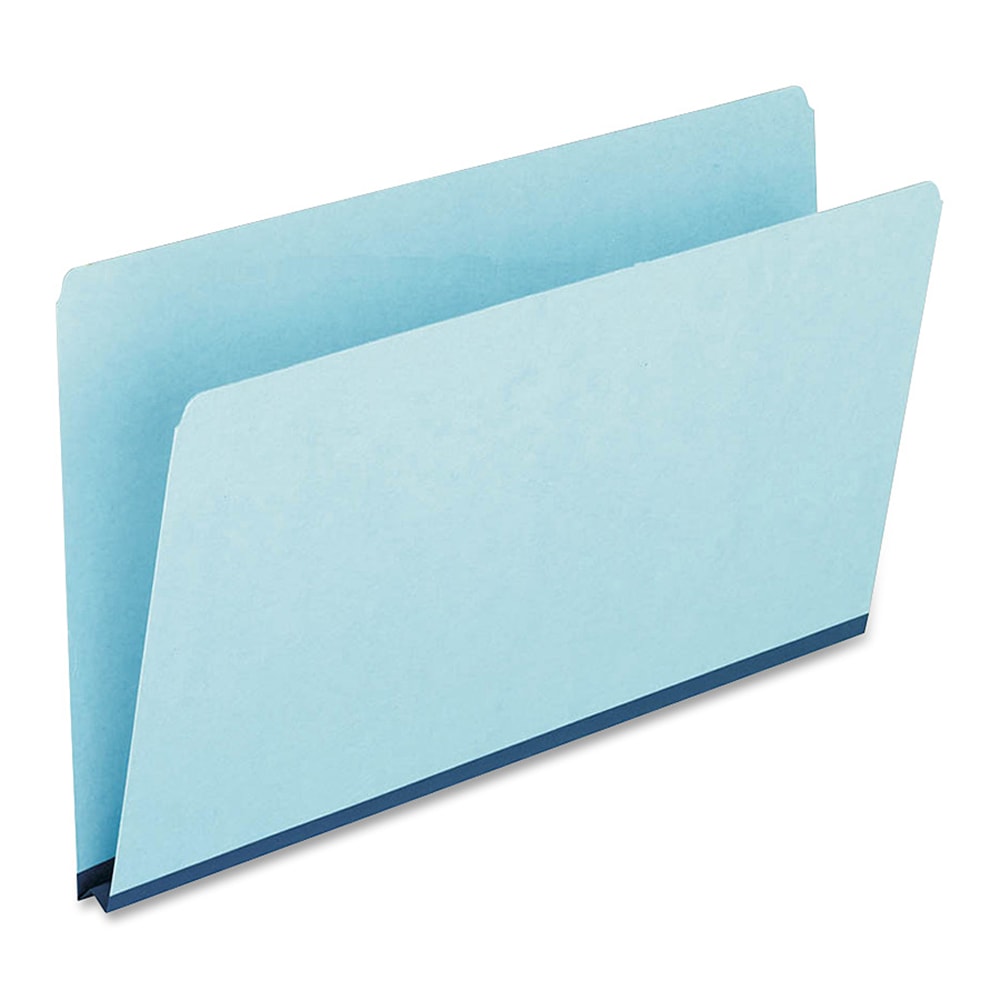 Oxford Straight-Cut Pressboard Top-Tab File Folders, Legal Size, 65% Recycled, Blue, Box Of 25 MPN:9300