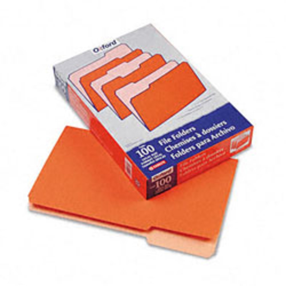 Pendaflex Two-Tone Color File Folders, Legal Size, Orange, Box Of 100 MPN:15313ORA