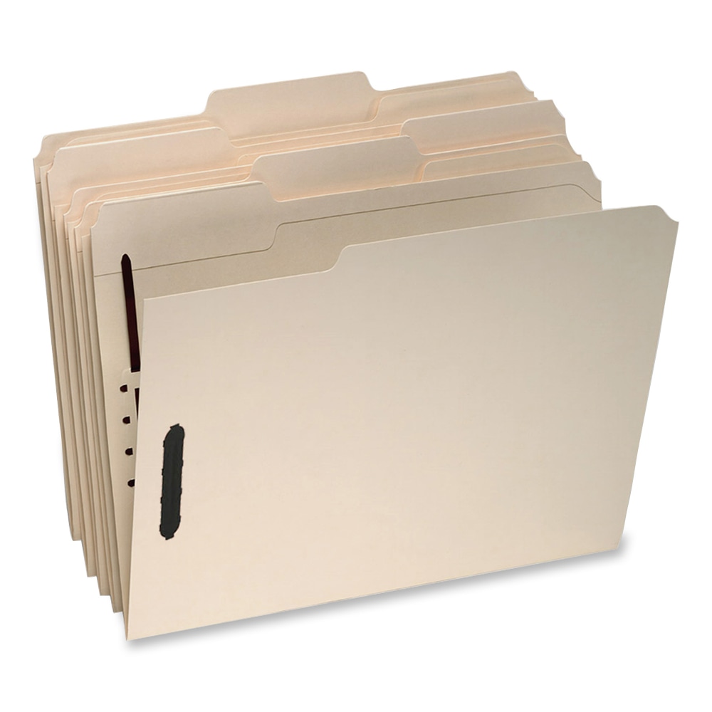 Oxford Top-Tab File Folders With Fasteners, Legal Size, 2 Fasteners, Manila, Box Of 50 MPN:FM313