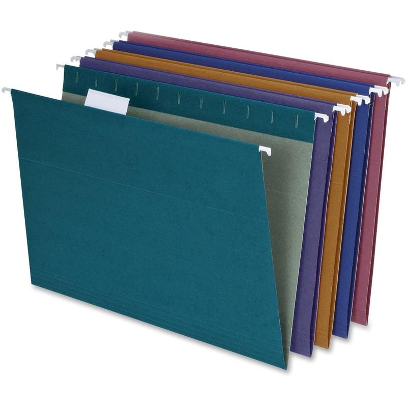 Pendaflex Reinforced Polylaminate Hanging File Folders, 3/4in Expansion, Letter Size, 1/5 Tab Cut, Assorted Colors, Box Of 20 Folders MPN:35117
