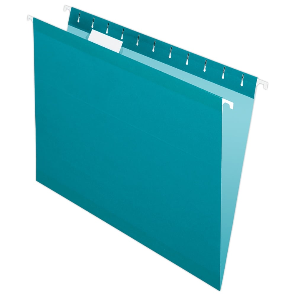 Pendaflex Premium Reinforced Color Hanging Folders, Letter Size, Teal, Pack Of 25 MPN:415215TEA