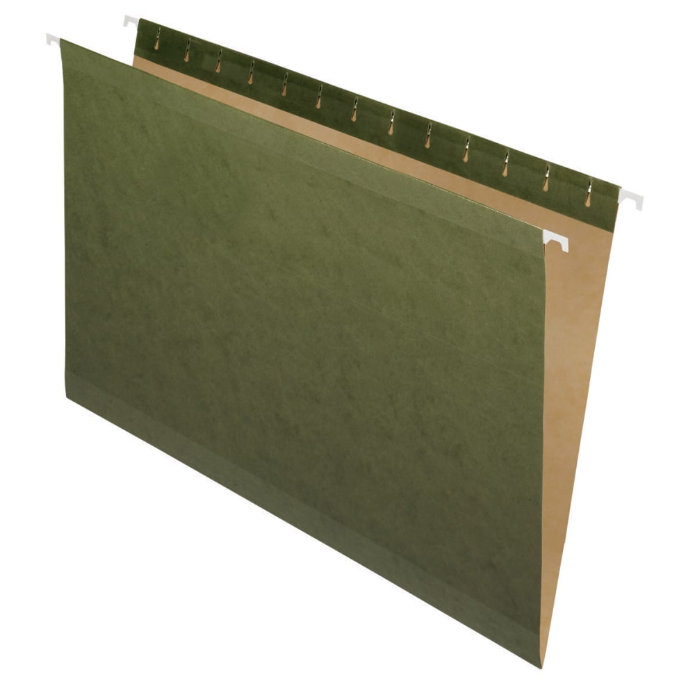 Pendaflex Premium Reinforced Hanging File Folders, Legal Size, Standard Green, Pack Of 25 Folders MPN:4153