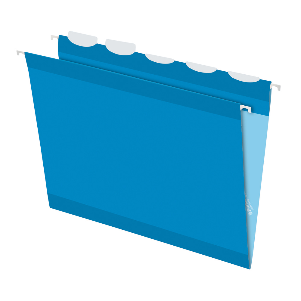 Pendaflex Ready-Tab Reinforced Hanging Folders, With Lift Tab Technology, 1/5 Cut, Letter Size, Blue, Pack Of 25 MPN:42622