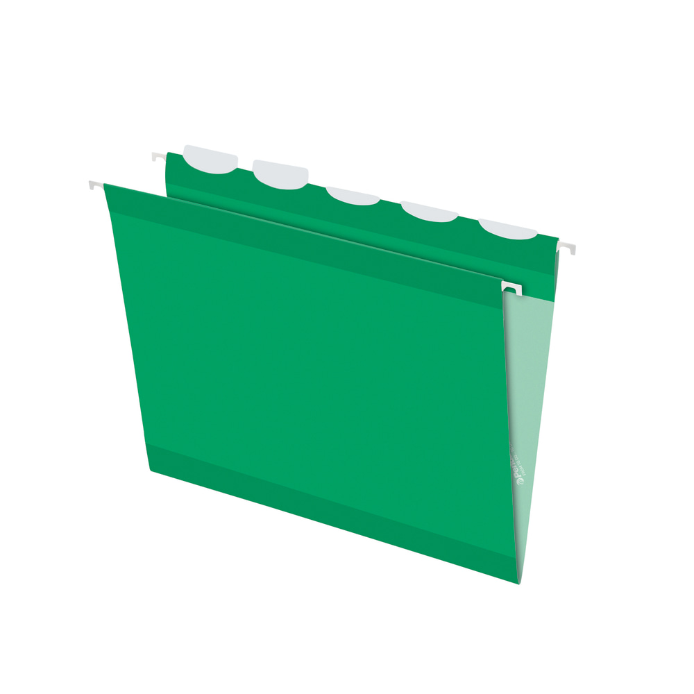 Pendaflex Ready-Tab Reinforced Hanging Folders, With Lift Tab Technology, 1/5 Cut, Letter Size, Bright Green, Pack Of 25 MPN:42626