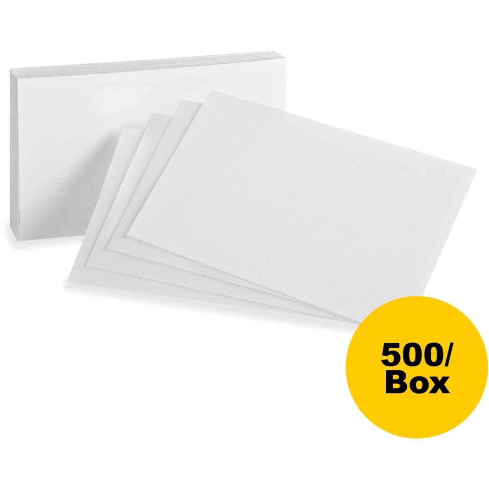 Oxford Printable Index Card - White - 5in x 8in - 85 lb Basis Weight - 500 / Box MPN:50BX