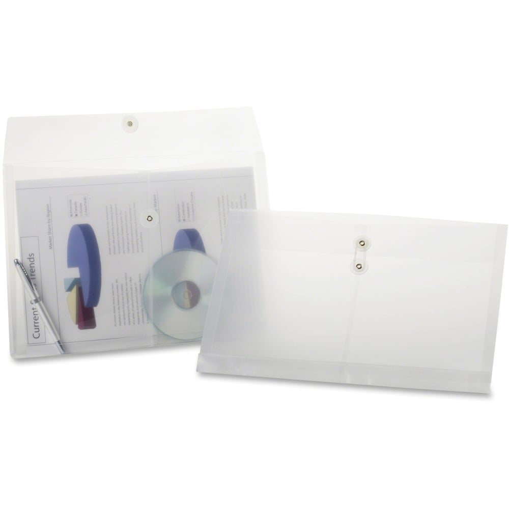 Pendaflex Legal-Size String Envelopes, Clear, Pack Of 3 Envelopes MPN:638143