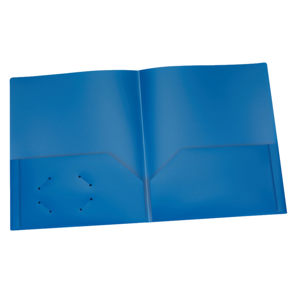 Oxford Poly 2-Pocket Portfolios, Letter Size, Blue, Pack Of 25 Portfolios MPN:ESS76019