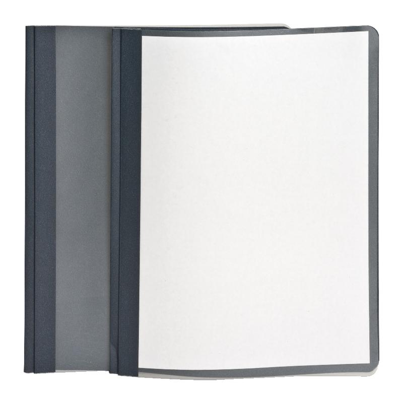 Oxford Clear-Front Report Covers, 8 1/2in x 11in, Dark Blue, Pack Of 25 MPN:55838