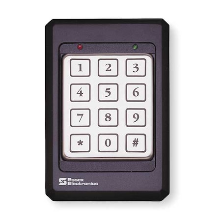 Self Contained Access Control Keypad, 12 Pad 3x4, Black MPN:SKE-34K