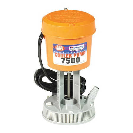 Evaporative Cooler Pump, Plastic, 9 in H MPN:110440