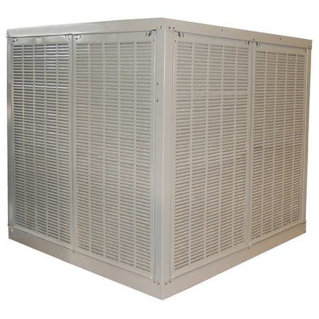 Ducted Evaporative Cooler, 3, 100 cfm, 1, 100 sq ft, 6.5 gal, 1/3 hp, Belt MPN:2YAE2-2HTK5