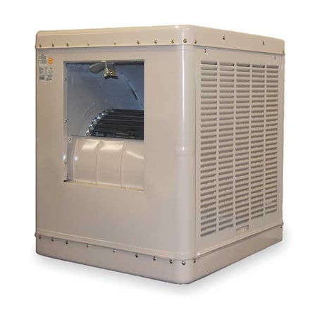Ducted Evaporative Cooler, 4, 600 cfm, 1, 200 sq ft, 12.5 gal, 1/2 hp, Belt, 1Speed, 115V MPN:2YAE4-2HTK7