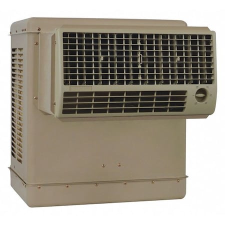 Window Evaporative Cooler, 2, 800 cfm, 600 sq ft, 3.6 gal, 1/12 hp, Direct MPN:N28W