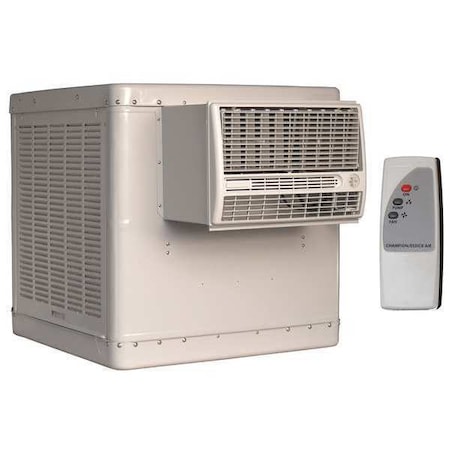 Window Evaporative Cooler, 4, 200 cfm, 1, 400 sq ft, 13.5 gal, 1/3 hp, Belt MPN:RN46W