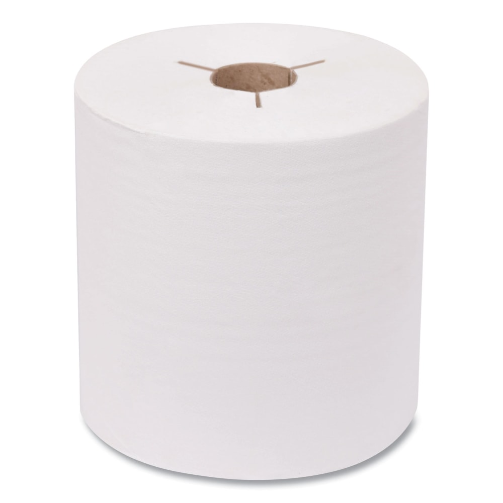 Tork Advanced Hand Towel Roll, Notched, 1-Ply, 8in x 800 ft, White, 6 Rolls/Carton MPN:8038050