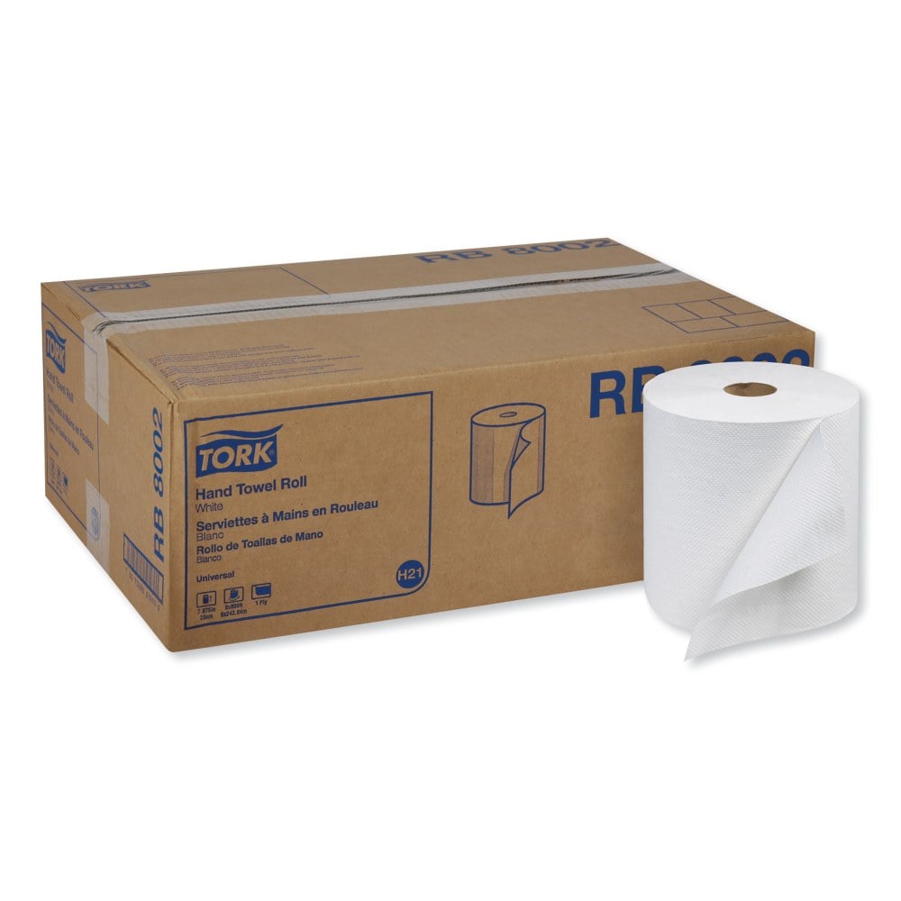 Tork Universal 1-Ply Paper Towels, 800 Sheets Per Roll, Pack Of 6 Rolls MPN:RB8002