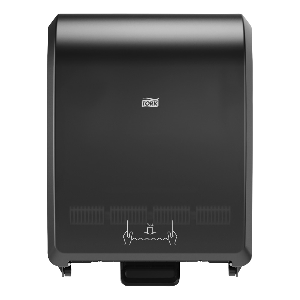 Tork Mechanical Hand Towel Roll Dispenser, H80 System, 12.32 x 9.32 x 15.95, Black MPN:772828