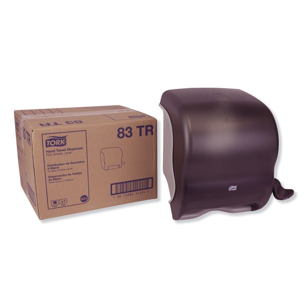 Tork Compact Hand Towel Roll Dispenser, 12.49 x 8.6 x 12.82, Smoke MPN:83TR
