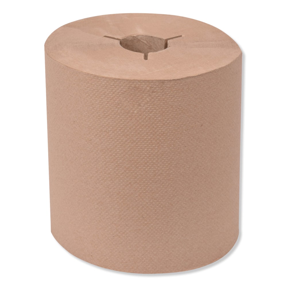 Tork Universal Hand Towel Roll, Notched, 1-Ply, 8in x 1, 000 ft, Natural, 6 Rolls/Carton MPN:8031000