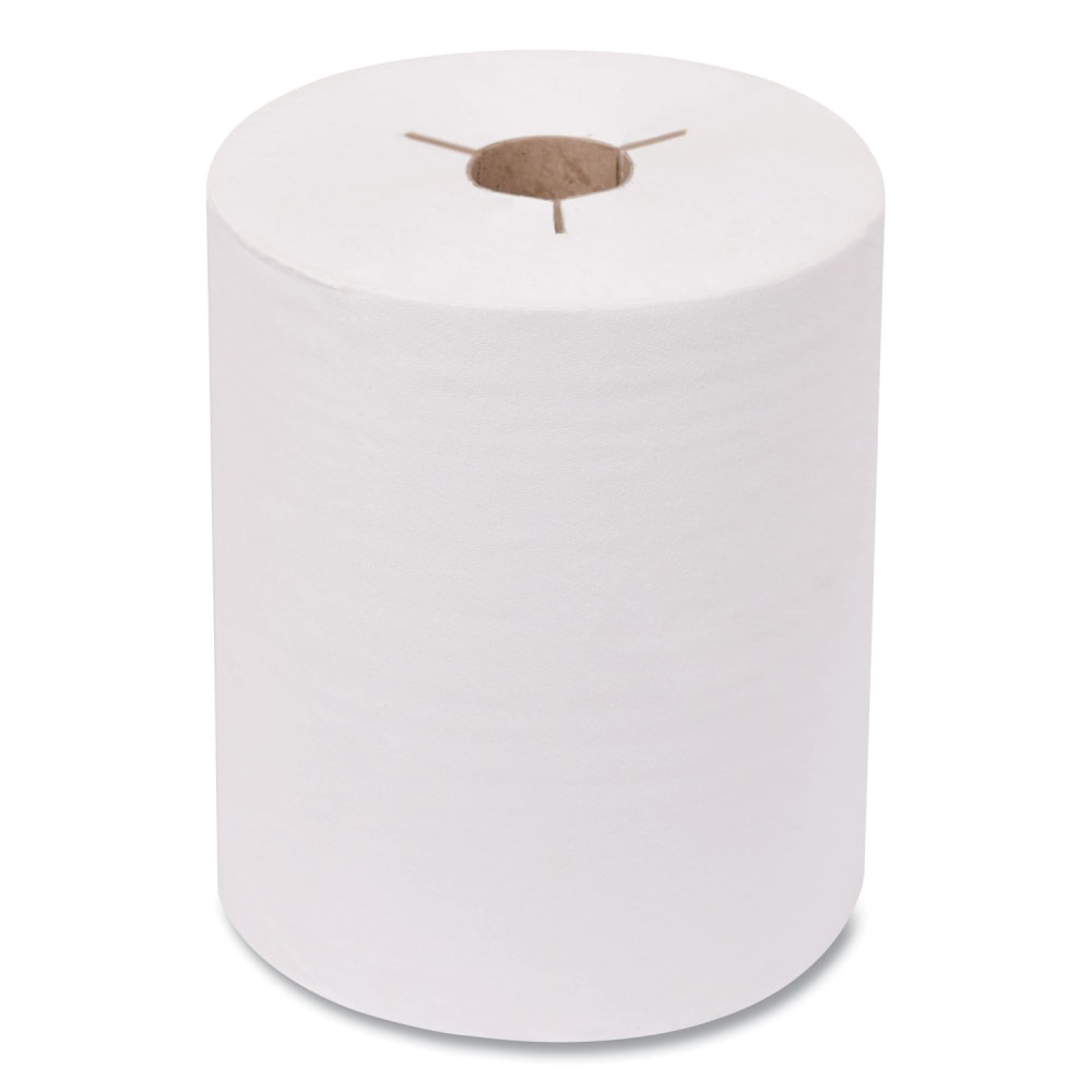 Tork Advanced Hand Towel Roll, Notched, 1-Ply, 8 x 11, White, 491/Roll, 12 Rolls/Carton MPN:8634550