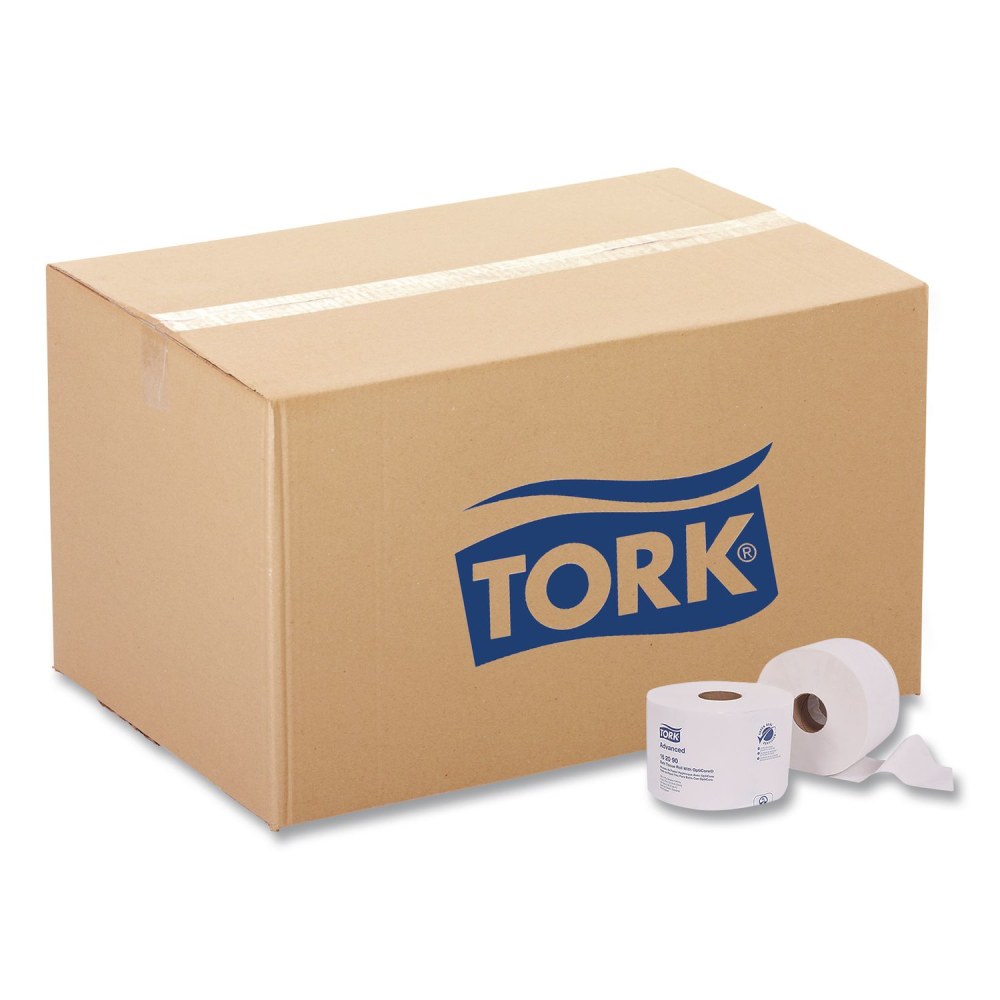 Tork Advanced Bath Tissue Roll with OptiCore, Septic Safe, 2-Ply, White, 865 Sheets/Roll, 36/Carton MPN:162090