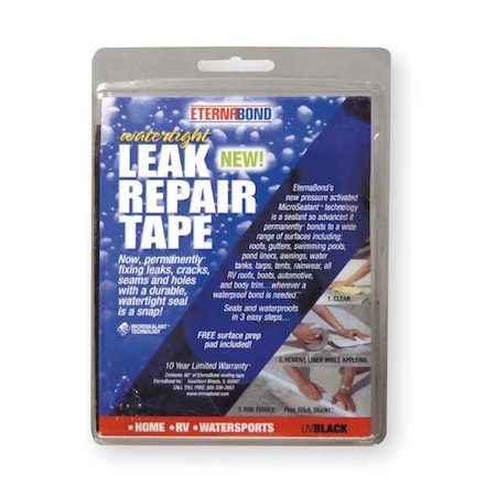 Roof Repair Tape Kit, 4 In x 5 Ft, Black MPN:UVB-4-5 Kit