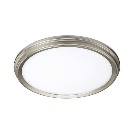 LEDFlushMount, 11inD, Silver, Plastic, 11inL MPN:56572114