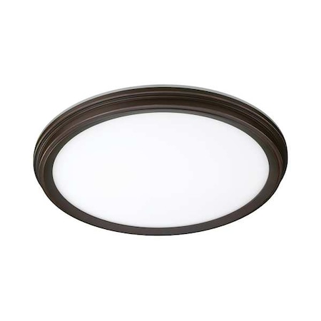 LEDFlushMount, 11inD, Bronze, Plastic, 11inL MPN:56572115